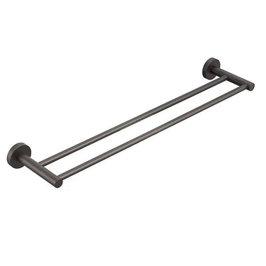 Otus Double Towel Rail 750mm Gun Metal - RJ Bathroom