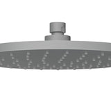 Otus Round Plastic Rainfall Shower Head 250mm Gunmetal - RJ Bathroom
