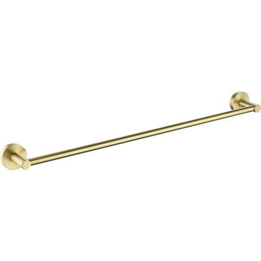 Otus Single Towel Rail 600mm Brushed Gold - RJ Bathroom