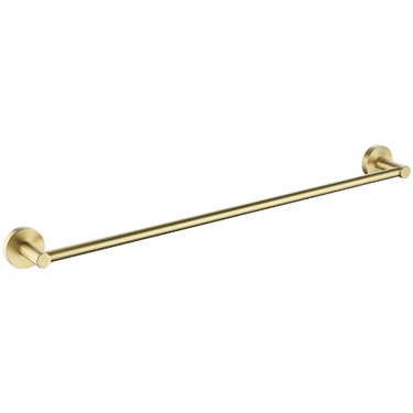 Otus Single Towel Rail 750mm Brushed Gold - RJ Bathroom