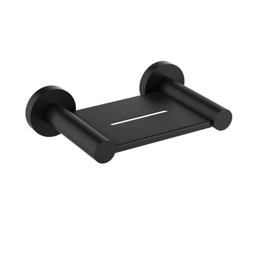 Otus Slimline Metal Soap Dish Holder Matt Black - RJ Bathroom