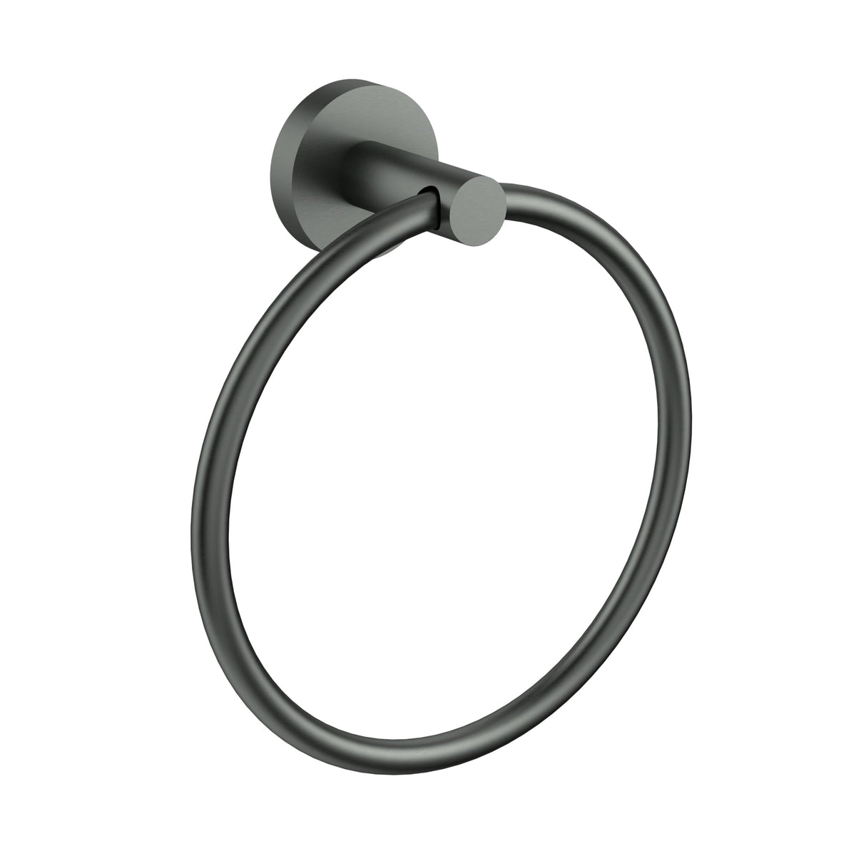Otus Slimline Towel Ring Gun Metal - RJ Bathroom
