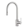 Otus Chrome Pull-Out Kitchen Sink Mixer, front view