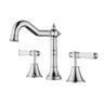 Ikon Clasico Hampton Chrome Basin Tap Set - Ceramic Handle, Lead Free (PCK90NZ04A-LF)