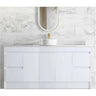 Polar PVC Waterproof 1800mm Freestanding Vanity Carrara Stone Top - RJ Bathroom