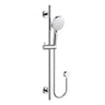 Otus Slimline shower rail set in Chrome with 3 function hand shower – PSH041A