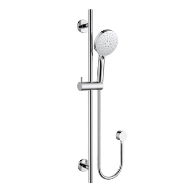 Otus Slimline shower rail set in Chrome with 3 function hand shower – PSH041A