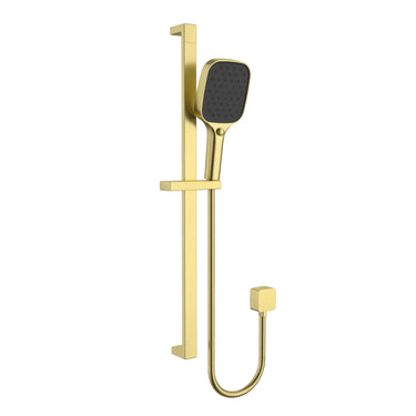 Ikon Ceram Brushed Gold rail shower