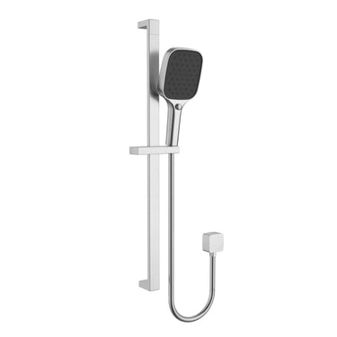 Ikon Ceram Brushed Nickel rail shower