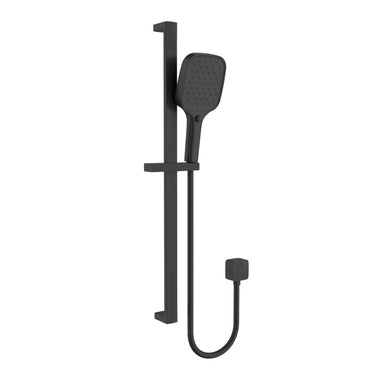 Ikon Ceram Matte Black rail shower
