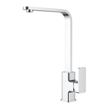 Nova II Chrome Square Kitchen Sink Mixer, front view