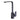 Rosa Matte Black Square Kitchen Sink Mixer, front view