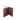 Ravello 1200mm curved plywood wall hung vanity cabinet in Walnut Mocha Oak with curved end drawer open - RJ Bathroom