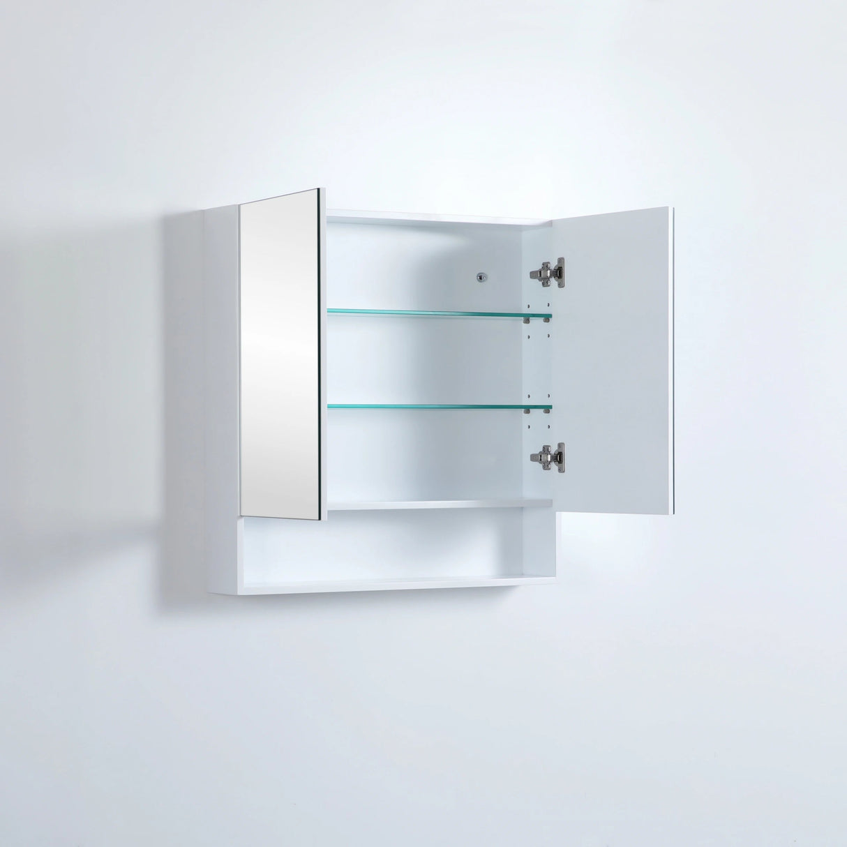 Riva Gloss White PVC Waterproof 750mm Copper - Free Mirror Shaving Cabinet with Shelf - RJ Bathroom