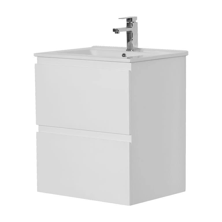 Riva PVC Waterproof Two Drawers 600mm Wall Hung Bathroom Vanity