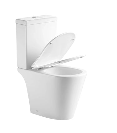 Roccia Compact Rimless Tornado Back To Wall Ceramic Toilet Suite - RJ Bathroom