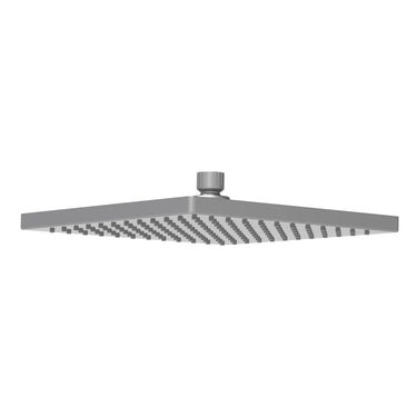 Rosa | Square Plastic Rain Shower Head 200mm Gunmetal - RJ Bathroom