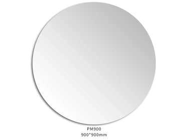 Round Frameless Pencil Edge Mirror 900x900mm - RJ Bathroom