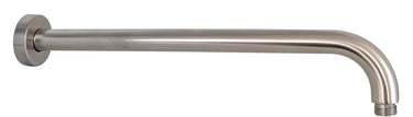Round Horizontal Shower Arm 400mm Brushed Nickel - RJ Bathroom