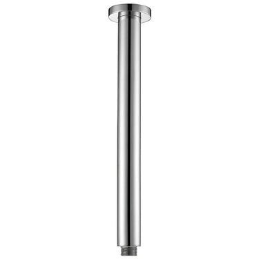 Round Vertical Shower Arm 300mm Chrome - RJ Bathroom