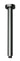 Round Vertical Shower Arm 300mm Gun Metal - RJ Bathroom