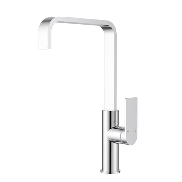 Ruki Chrome Kitchen Sink Mixer, front view