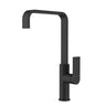 Ruki Matte Black Kitchen Sink Mixer, front view