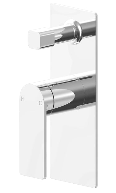 Ruki Wall Mixer with Diverter Chrome - RJ Bathroom