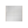 Camden 750mm mirror shaving cabinet in Coastal Oak with two mirrored doors - RJ Bathroom