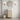 Scandinavia 440mm Classic Oak Timber Narrow Freestanding Vanity with poly marble basin top and round mirror in a marble powder room - RJ Bathroom