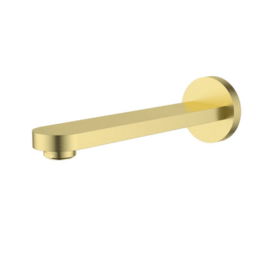 Sora SS 304 Stainless Steel Wall Bath & Basin 185mm Spout - Brushed Gold - RJ Bathroom