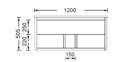 Timber Grain Oak All Drawer with Shelf 900mm Wall-hung Vanity Carrara Marble Stone