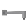 Square Horizontal Shower Arm 400mm Gun Metal - RJ Bathroom