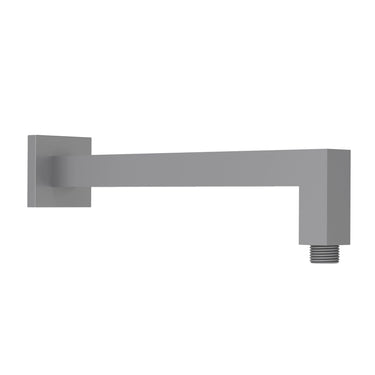 Square Horizontal Shower Arm 400mm Gun Metal - RJ Bathroom