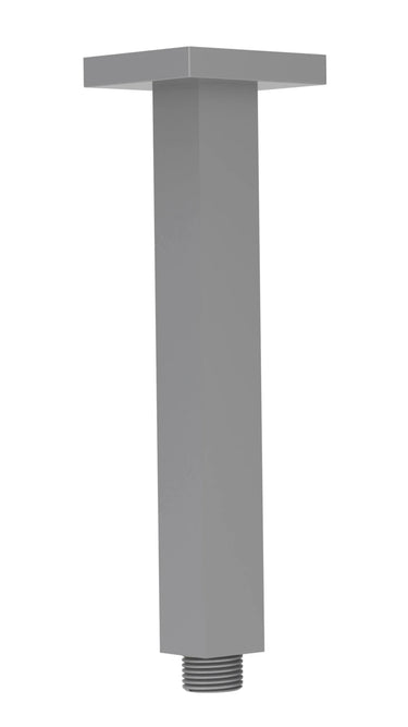 Square Vertical Shower Arm 310mm Gun Metal - RJ Bathroom