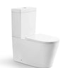 Stella Rimless Back To Wall Ceramic Toilet Suite Brushed Gold Press Button - RJ Bathroom