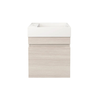 Timber 450mm Wall Hung Vanity | Coastal Oak | Slimline Ensuite | PVC Waterproof - RJ Bathroom