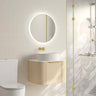 Timber Hampton Curved Natural Oak Elva Wall Hung Vanity 600mm - RJ Bathroom