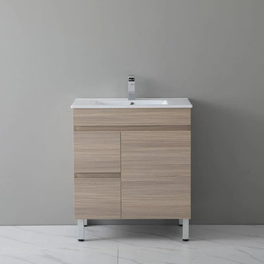 Timber Wood Grain Stella Oak 750mm PVC Waterproof Freestanding Vanity - RJ Bathroom