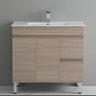 Timber Wood Grain Stella Oak 900mm PVC Waterproof Freestanding Vanity - RJ Bathroom