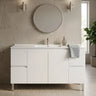Tova 1500mm Single Bowl Gloss White Freestanding Vanity on Legs - RJ Bathroom