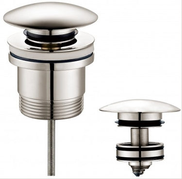 Pop Up Waste Universal Basin Brushed Nickel - BW099-BN - RJ Bathroom