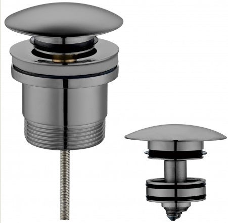 Pop Up Waste Universal Basin Brushed Gun Metal - BW099-GM - RJ Bathroom