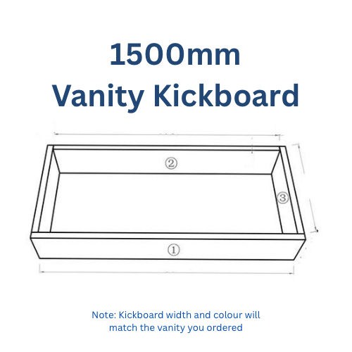 Vanity Kickboard 600mm/750mm/900mm/1200mm/1500mm - RJ Bathroom
