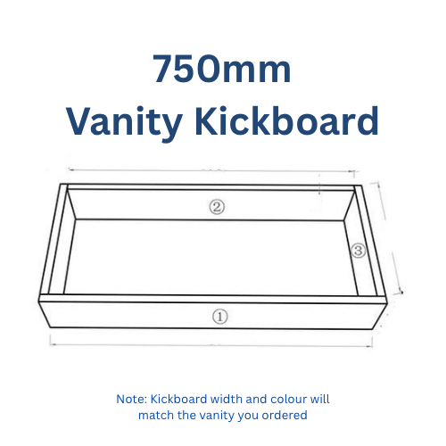 Vanity Kickboard 600mm/750mm/900mm/1200mm/1500mm - RJ Bathroom