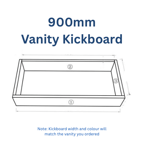 Vanity Kickboard 600mm/750mm/900mm/1200mm/1500mm - RJ Bathroom
