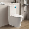 Vivi Tornado Easy Height Back To Wall Ceramic Toilet Suite Brushed Gun Metal Press Button - RJ Bathroom