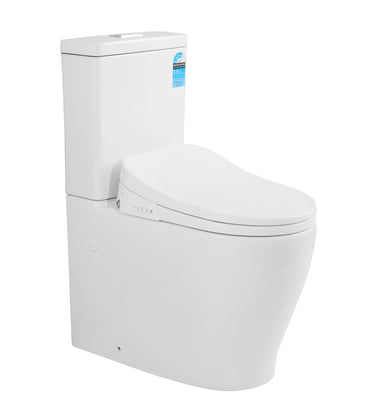 Zeus Rimless Tornado Silent High End Back To Wall Toilet Suite with Bidet Smart Seat - RJ Bathroom