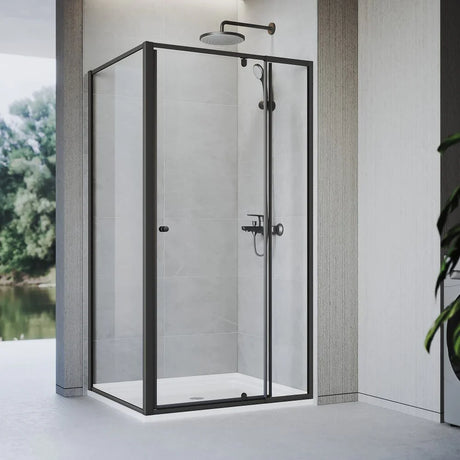 Matte Black Shower Screen