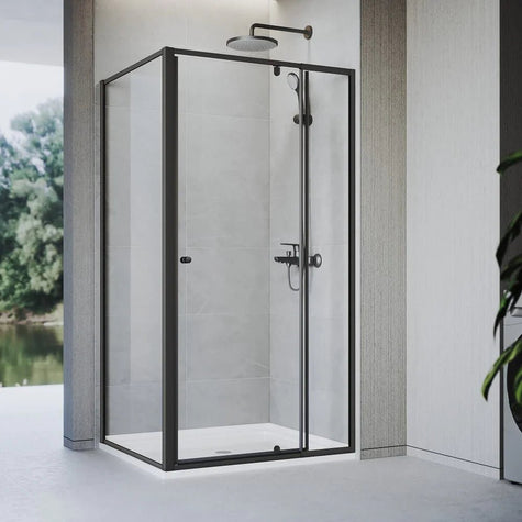 Matte Black Shower Screen - RJ Bathroom